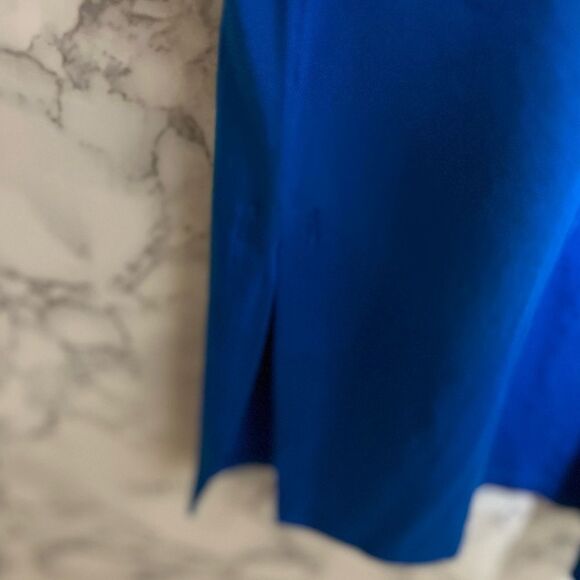 EILEEN FISHER Mock Neck Tie Waist Sleeveless Dress size S/P - Picture 5 of 10